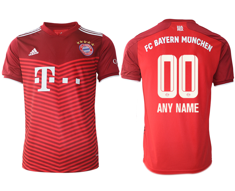 Men 2021-2022 Club Bayern Munich home aaa version red customized Soccer Jersey
